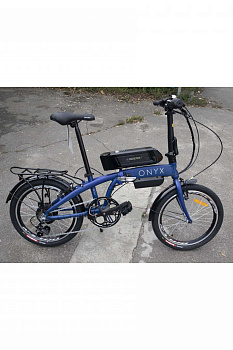 Электровелосипед складной Onyx 20″ 36V 350W LCD синий - 2036350-2
